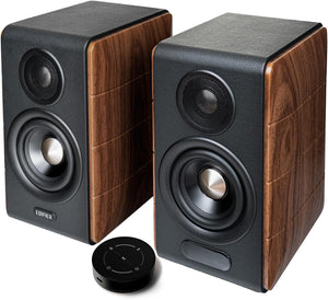 Edifier S880DB MKII Hi-Fi Bookshelf Speakers, 88W RMS, Walnut