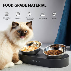 [Deal] PETKIT Cat Bowls with Stand Tilted