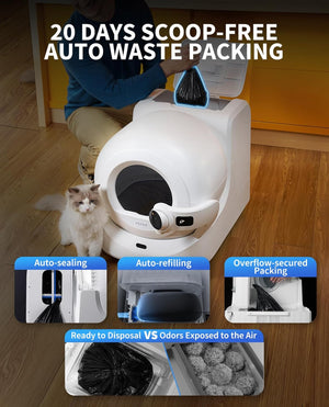 [Deal]PETKIT PUROBOT ULTRA Self Cleaning Cat Litter Tray with AI-Powered Camera