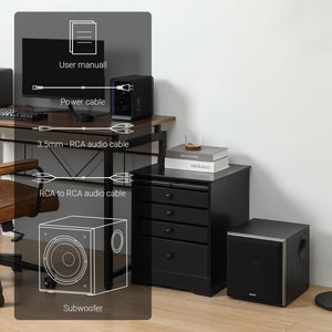 Edifier T5 Powered Subwoofer - 8 Inch Driver - 70 Watt (Black)