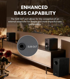 Edifier M90 Compact Bookshelf Speakers, Hi-Res Audio, LDAC, 100W RMS, White