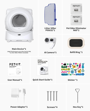 [Deal]PETKIT PUROBOT ULTRA Self Cleaning Cat Litter Tray with AI-Powered Camera