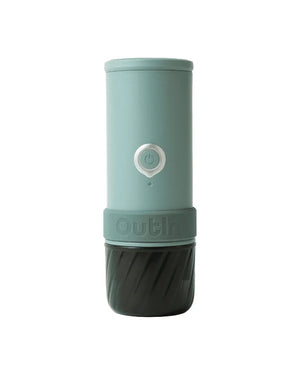 OutIn Mino Portable Electric Espresso Machine for Travel with Self-Heating Canyon Green