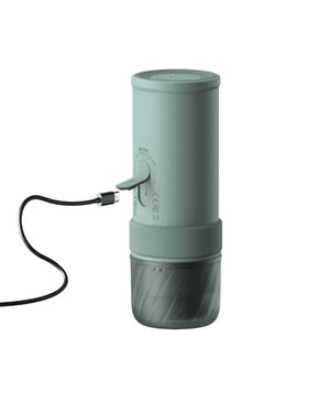 OutIn Mino Portable Electric Espresso Machine for Travel with Self-Heating Canyon Green
